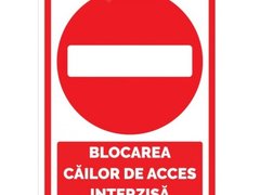 Semne pentru blocarea cailor de acces
