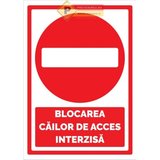 Semne pentru blocarea cailor de acces